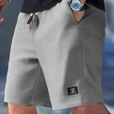 Leopold | Herren Kurze Hose mit Elastikbund – Grau