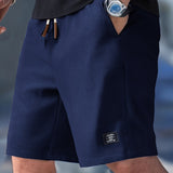 Leopold | Herren Kurze Hose mit Elastikbund – Blau