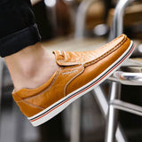 Levin | Herren Loafer Slipper Slip-on Freizeitschuh – Braun
