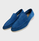 Dino - Comy Business Leder Slipper für Männer – Blau