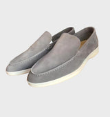 Dino - Comy Business Leder Slipper für Männer – Grau