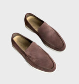 Dino - Comy Business Leder Slipper für Männer – Rotbraun