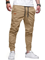 Finn | Gerade Casual-Hose mit Stretch (1+1 Gratis) – Helles Khaki