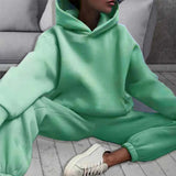 Casual Vintage Oversized Trainings- & Jogginganzug für Damen | Perfekt für lässige Tage – Hellgrün