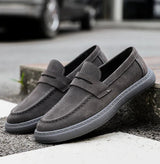 Elias – Klassische Slip-on Loafers mit Gepolsterter Sohle – Grau