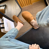 Damenhausschuhe mit Orthopädischer Unterstützung - Stil & Komfort – Gelbbraun