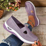 Haniya – Atmungsaktive Slip-On Turnschuh Aus Strick – Violett