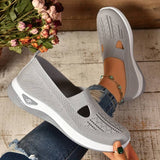 Haniya – Atmungsaktive Slip-On Turnschuh Aus Strick – Grau