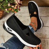 Haniya – Atmungsaktive Slip-On Turnschuh Aus Strick – Schwarz