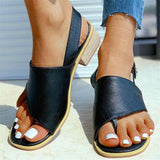 Isabelline – Minimalistische Slingback-Sandalen mit Blockabsatz – Schwarz
