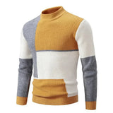 LUKAS | ELEGANTER WINTERPULLOVER – Gelb / Weiß