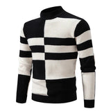 LUKAS | ELEGANTER WINTERPULLOVER – Schwarz / Weiß