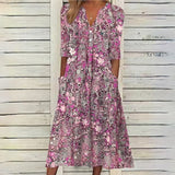 JANA - Blumenkleid – Lila