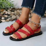 Sandalen Damen – Elegante und Orthopädische Sandalen für Jeden Tag – Rot