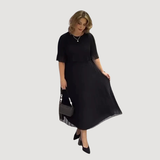 Jadrana – Elegantes Und Bequemes Kleid – Schwarz