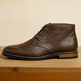 Maurice's Sterling Leder Chukka Stiefel aus Rindsleder in Mocha-Braun mit Komfort-Design – Braun