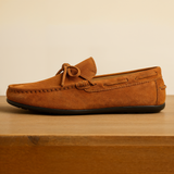 Elston™ Wildleder-Fahrloafer Mit Mokassin-Zehenstich - Kastanienbraun, Bequem & Elegant – Dunkelkhaki