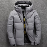 Don – extra warme winterjacke mit kapuze – Hellgrau