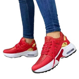 Rutschfeste orthopädische Schuhe mit Fußgewölbeunterstützung – Rot