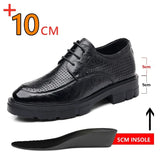 Gregor™ - Lässige Herrenschuhe | +8CM +10CM – Schwarz mit Löchern