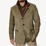 Wesley – zeitlose eleganz mit modernem komfort vintage-herrenjacke – Khaki