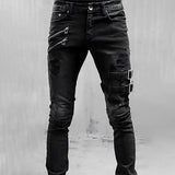 LuxeLine Denim Jeans – Schwarz