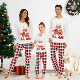 Familie Weihnachten Pyjama Satz | Warme – Weiß
