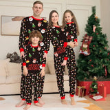 Familie Weihnachten Pyjama Satz | Warme – Schwarz