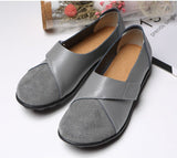 Hochwertige orthopädische Schuhe aus echtem, bequemem Leder Loafers – Grau
