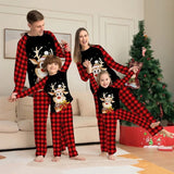 Familie Weihnachten Pyjama Satz | Warme – Rot schwarz