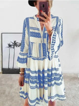 Diana - Frauen Kurzes Kleid – Blau