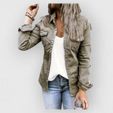 Catia | Premium Jeansjacke – Grau