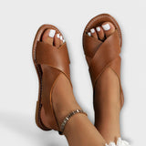Savannah™  Damen Sandalen mit Schnalle – Braun
