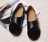 Hochwertige orthopädische Schuhe aus echtem, bequemem Leder Loafers – Schwarz