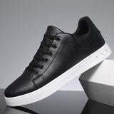Palmer™ - Leder TURNSCHUHE – Schwarz