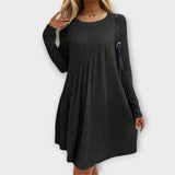 Abby™ - Weiches und Bequemes Kleid – Schwarz