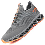 Knut™ - Lässige Herrenschuhe | +8CM – Grau-Orange