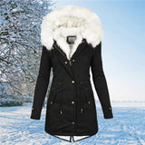 SnugShear - Dicker warmer Parka – Schwarz