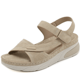 Ingeborg | Damen Sandalen Breite Zehenbox Fußgewölbestütze – Komfort Sandalen 2026 – Khaki