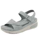 Ingeborg | Damen Sandalen Breite Zehenbox Fußgewölbestütze – Komfort Sandalen 2026 – Grau