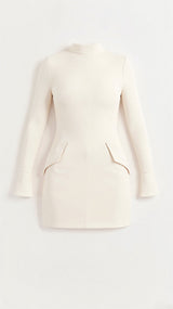 Maja Langärmeliges Minikleid – Creme