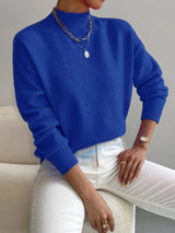 Yvonne - Eleganter und warmer Pullover – Blau