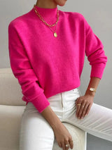Gertrud – Strickpullover – Rosa