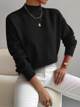Gertrud – Strickpullover – Schwarz