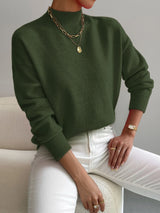 Gisela | Eleganter und Bequemer Rollkragenpullover – Grün