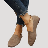 Marlene | Damen Slip-On Gestrickte Sneaker – Khaki