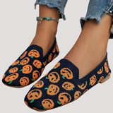 Marlene | Damen Slip-On Gestrickte Sneaker – Orange