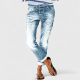 Marliesel | Damen Straight Leg Jeans – Hellblau