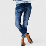 Marliesel | Damen Straight Leg Jeans – Dunkelblau