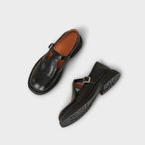 Sarolta – Leder Mary Janes – Schwarz